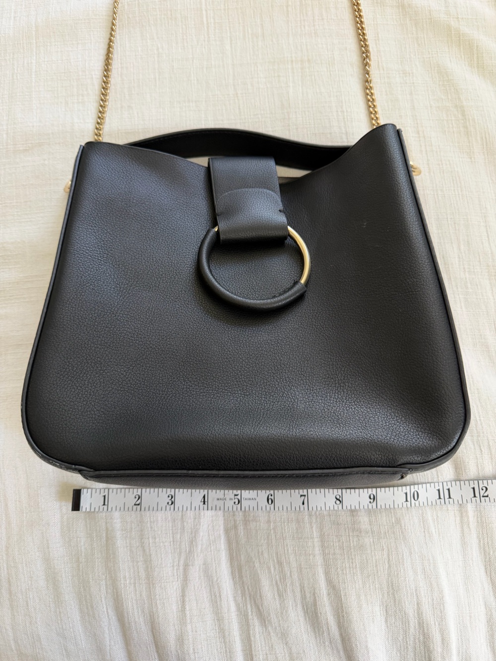Zara Black Purse With Ring Closure - Picture 7 of 8